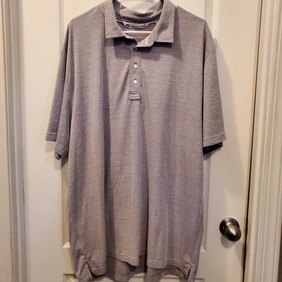 ⛳️ Travis Mathew | Men's Performance Golf Polo Shirt in Gray Heather - Size 3XL - Picture 2 of 5